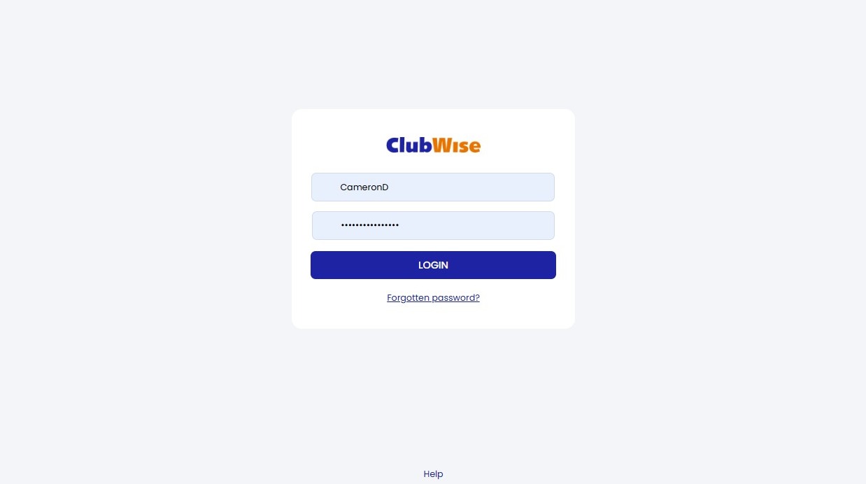 ClubWise - Reset Your Password