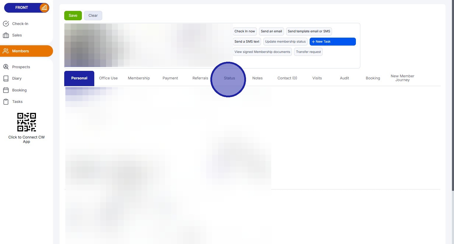 Check a members posting action